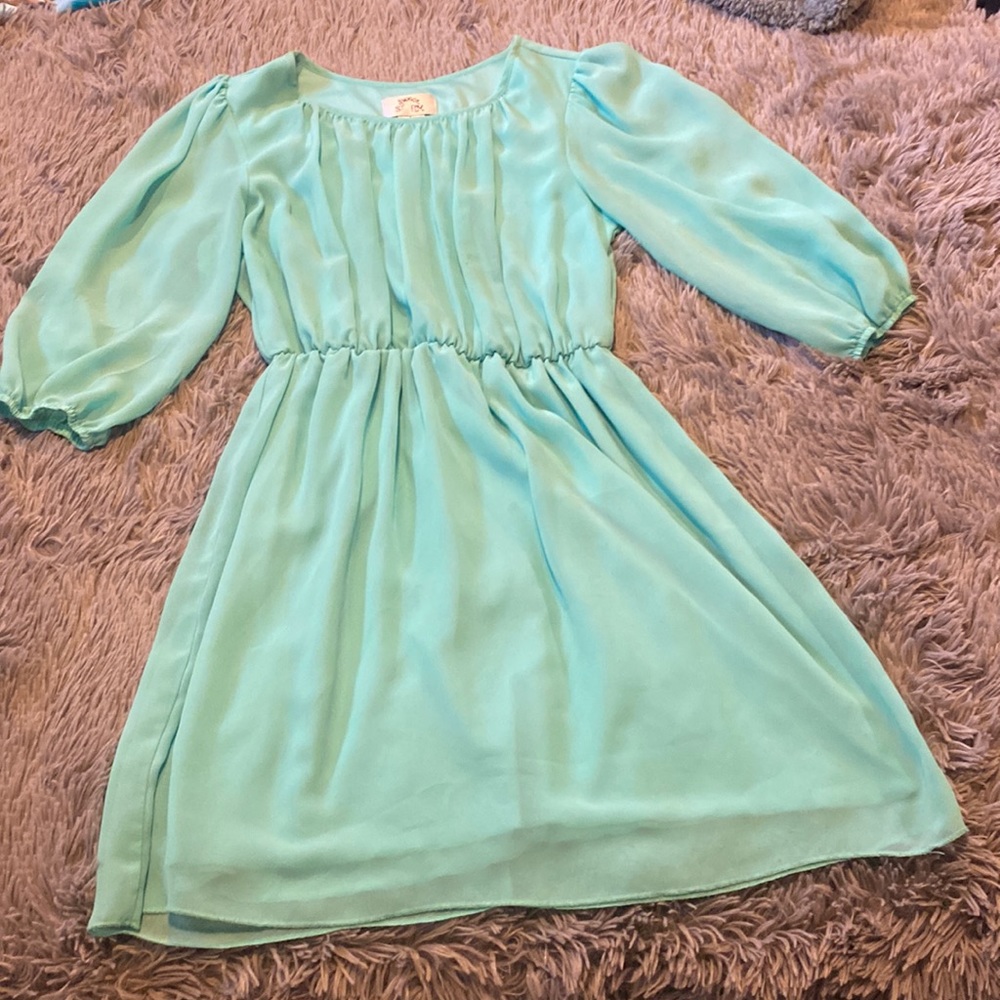 Cute mint spring dress